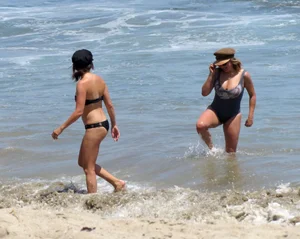 Ashley Tisdale in bikini on the beach in Malibu