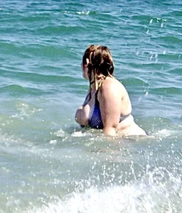 Busty bbw girl couldn’t contain huge boobs in bikini pt 2