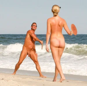 Nude beach and topless girls