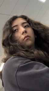 College Vpl Latina In Dark Grey Leggings Going Up The Stairs