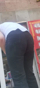 Armenian milf bending huge ass in black and blue jeans mega post