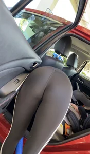 Latina MILF washing car