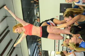 Candid cheerleaders