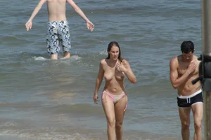 Sexy mature girls on Vilanova topless beach