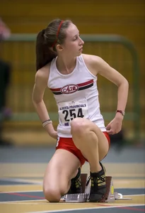 Canadian girls at an Alberta track and field tournament