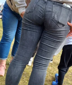Tight ass in black jeans