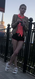 Skinny Girl with Hot Legs in Mini Shorts Train Candid Closeups