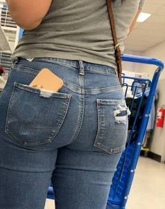 Beautiful woman in JEANS and SHORTS
