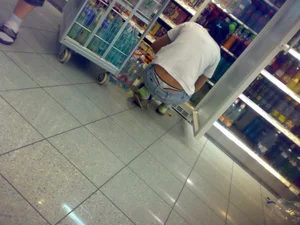 Huge collection of whale tails, ass cracks and panty peeks in public