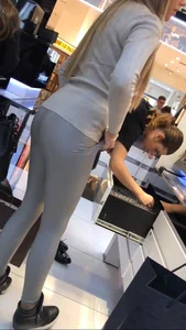 A Very Nice Booty of a Girl in Tight Pants at the Makeup Store Creepshots Gallery
