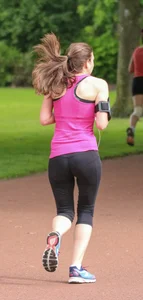 Candid track girls and runners