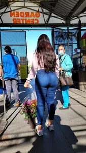 Latina mom in tight jeans