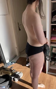 Topless wife in panties home creepshot