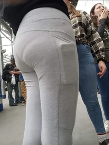 Sexy teen with panties showing through