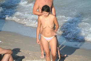 Continesti nude beach girls in Romania