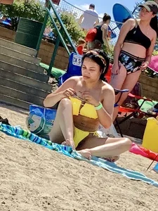 Thick almost naked Latina liked the attention