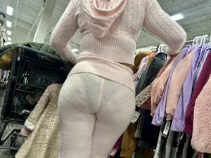 Pink see through VPL‼️