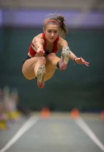 Canadian girls at an Alberta track and field tournament