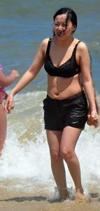 Asian beach and bikini girls