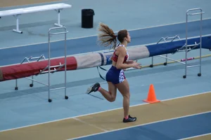Candid track and field girls