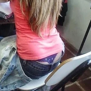 Bunch of girls with their thongs hanging out