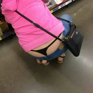 Bunch of girls with their thongs hanging out