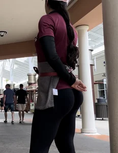 Tight Latina Ass in Black Spandex