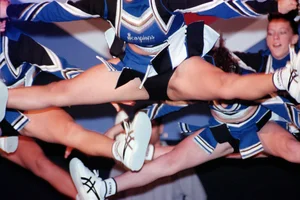 Candid cheerleaders