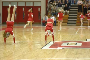 Candid cheerleaders