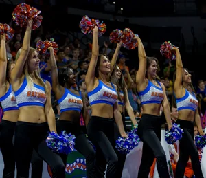 Candid cheerleaders