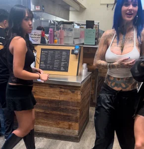 Tattoed Babe with Perky Tits