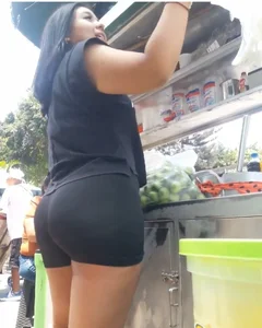 Beautiful taco vendor with tremendous ass
