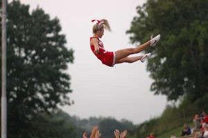Candid cheerleaders