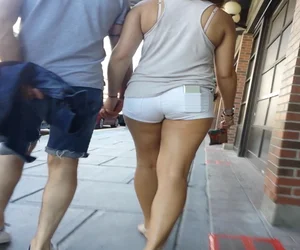 Perfect Booty in Very Tight WHITE SHORTS (OC)