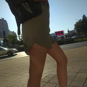 Sexy Legs in a Dress City Closeup Creepshot