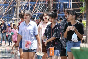 Water Festival girls in Thailand