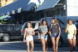 Florida beach and bikini girls