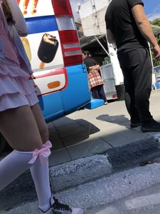 Carnival girls wearing pantyhose, spandex shorts, stockings, skirts and other outfits