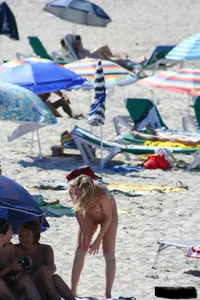 Bunch of sexy ladies on a nude beach