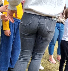 Tight ass in black jeans
