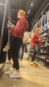 Cute white girls shopping
