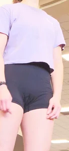 A angel appeared, and so did her cameltoe