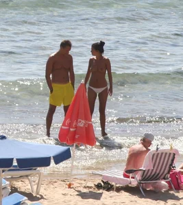 Nude beach and topless girls
