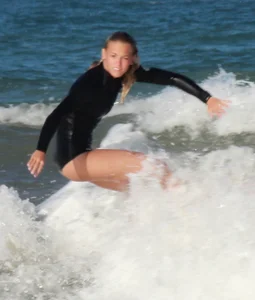 Hot surfer chicks out in the water