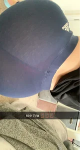 Big ass teen see through leggings