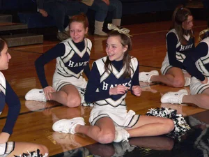Candid cheerleaders