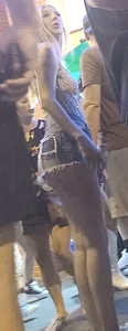 Nashville Ass 1: amazing blonde in short cut off jean shorts