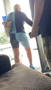 Thick Short Haired Blonde Milf With Big Butt