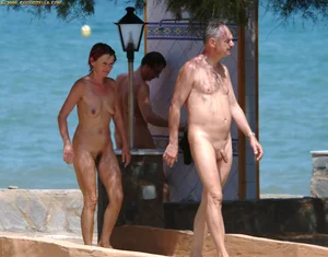 Nude beach and topless girls