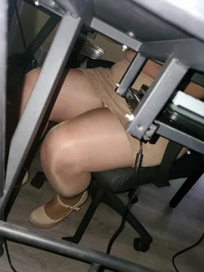 Under table panties flashing candid compilation